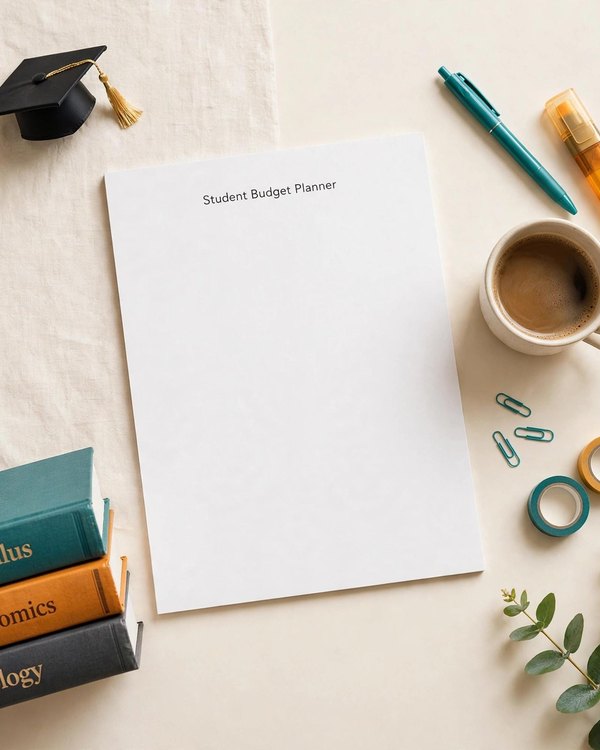 College Student Budget Planner Printable cover