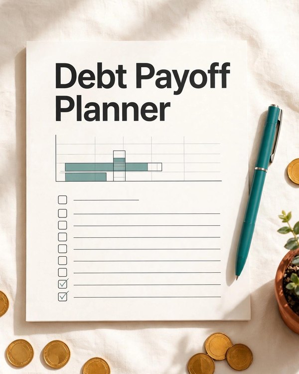 Debt Payoff Planner printable cover
