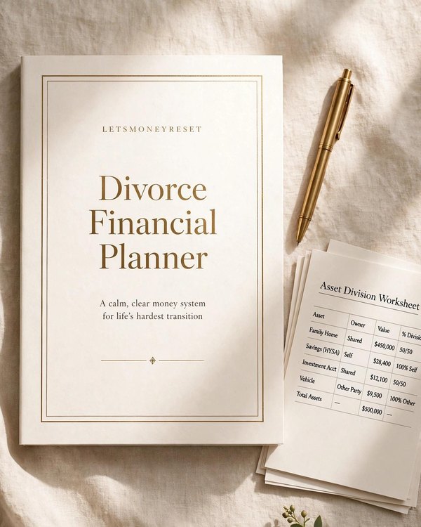 Divorce Financial Planner printable cover