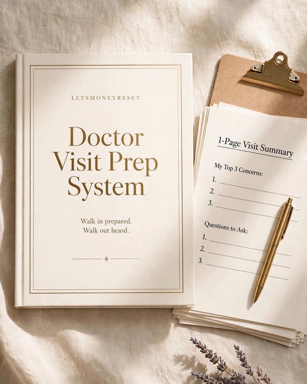 Doctor Visit Prep Printable cover