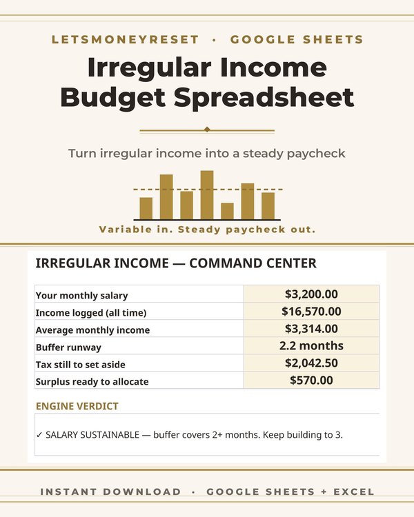 Freelancer Budget Spreadsheet cover