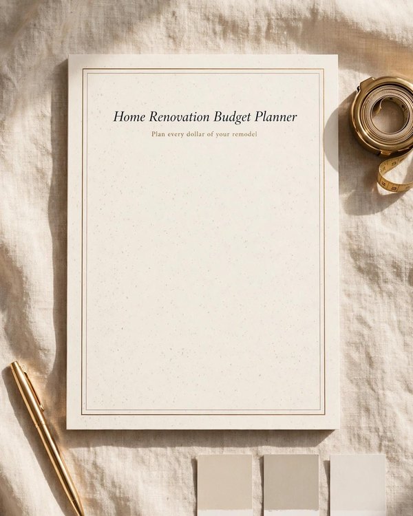 Home Renovation Budget Planner cover