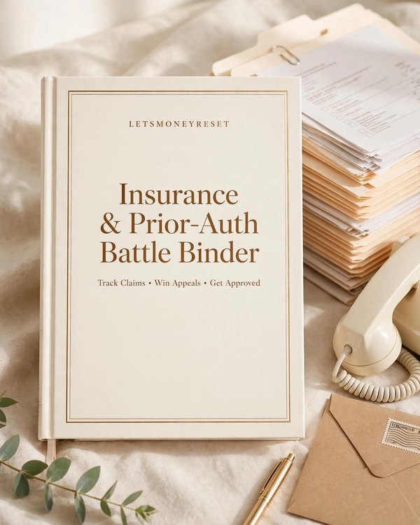 Insurance Binder Printable cover