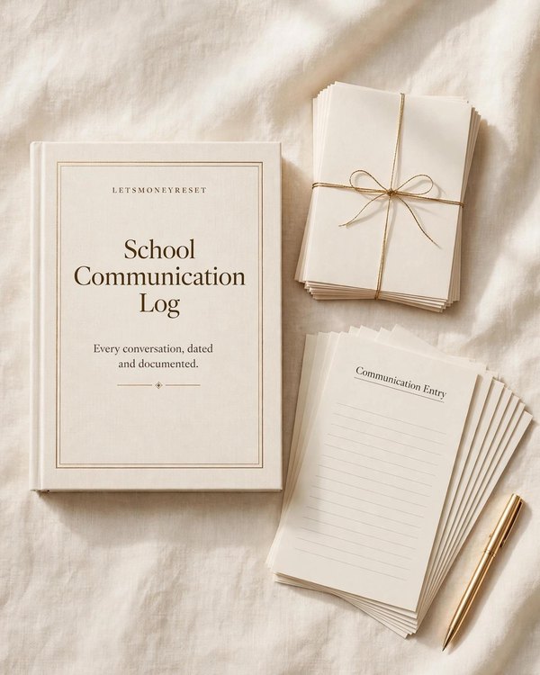 School Communication Log cover