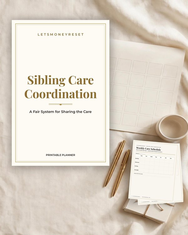 Caregiver Planner Printable cover